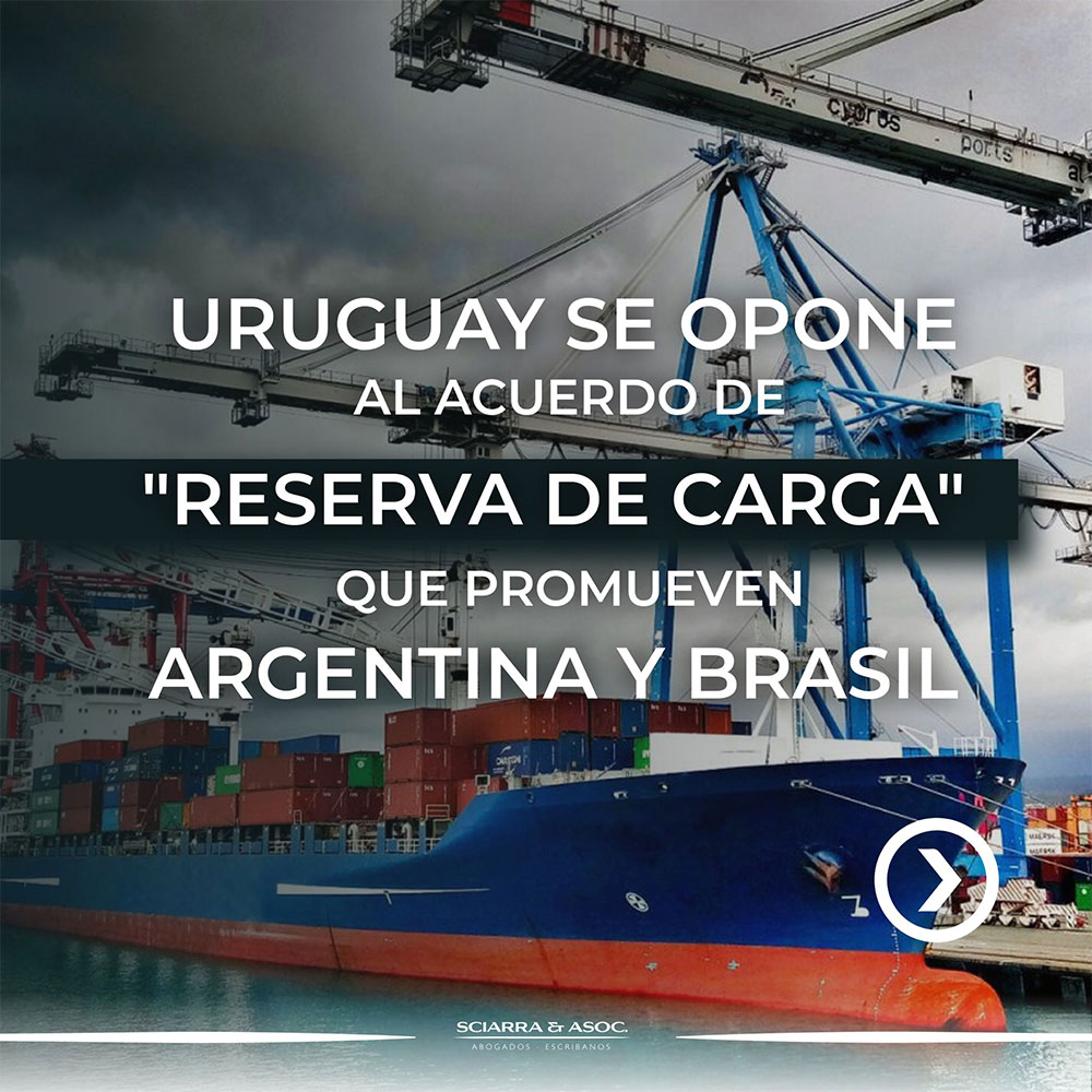 SCIARRA & ASOC El Presidente de la Administración Nacional de Puertos lleva adelante un plan para exonerar a los armadores paraguayos del costo portuario de fondeo de sus barcazas.